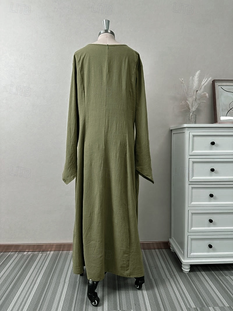 Ретро Средневековый Эпоха возрождения Платья Косплэй Kостюмы Платье-туника Викинг Ranger Эльфийский Маскарадный костюм Жен. Селтик Викинг Хэллоуин Карнавал Маскарад Выступление Хэллоуин РИЖД Взрослые 2026 - $31.99 –P3