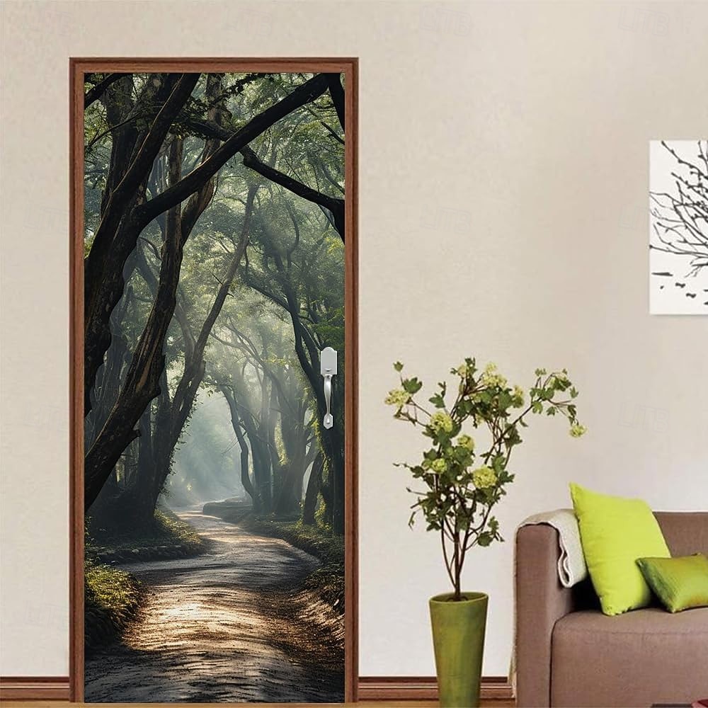 natura foresta sentiero porta striscione sentiero di luce solare attraverso parete arazzo paesaggio 3d scenario per camera da letto corridoio arredamento casa del 2026 a $17.99 –P3