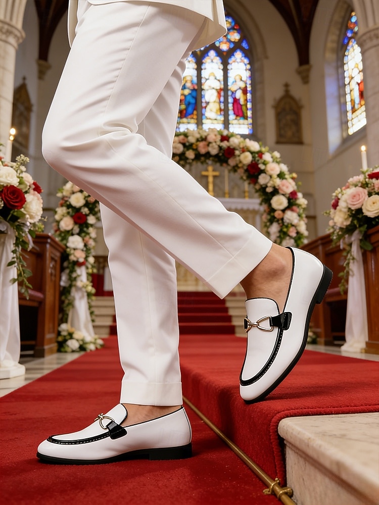 Men's White Slip-On Shoes – Elegant and Modern Design for Weddings and Formal Occasions 2026 - $46.99 –P3