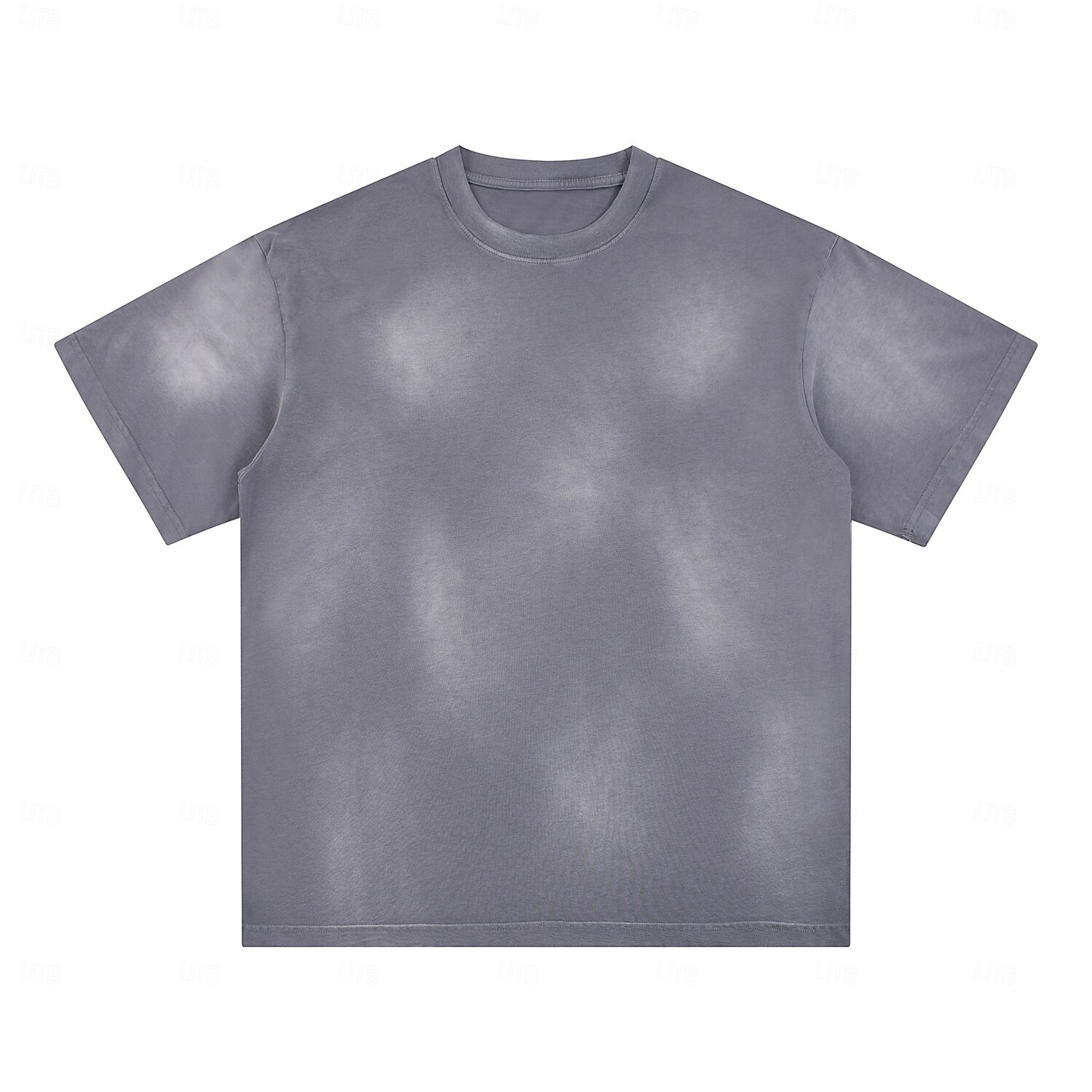Men's T Shirt 100% Cotton Acid Wash Shirt Tee Top Short Sleeves Crew Neck Summer Spring Plain Fashion Designer Basic Garment Dyed Plain Vacation Street Going out Blue Black Pink Top Tee for Men 2026 - $32.99 –P8