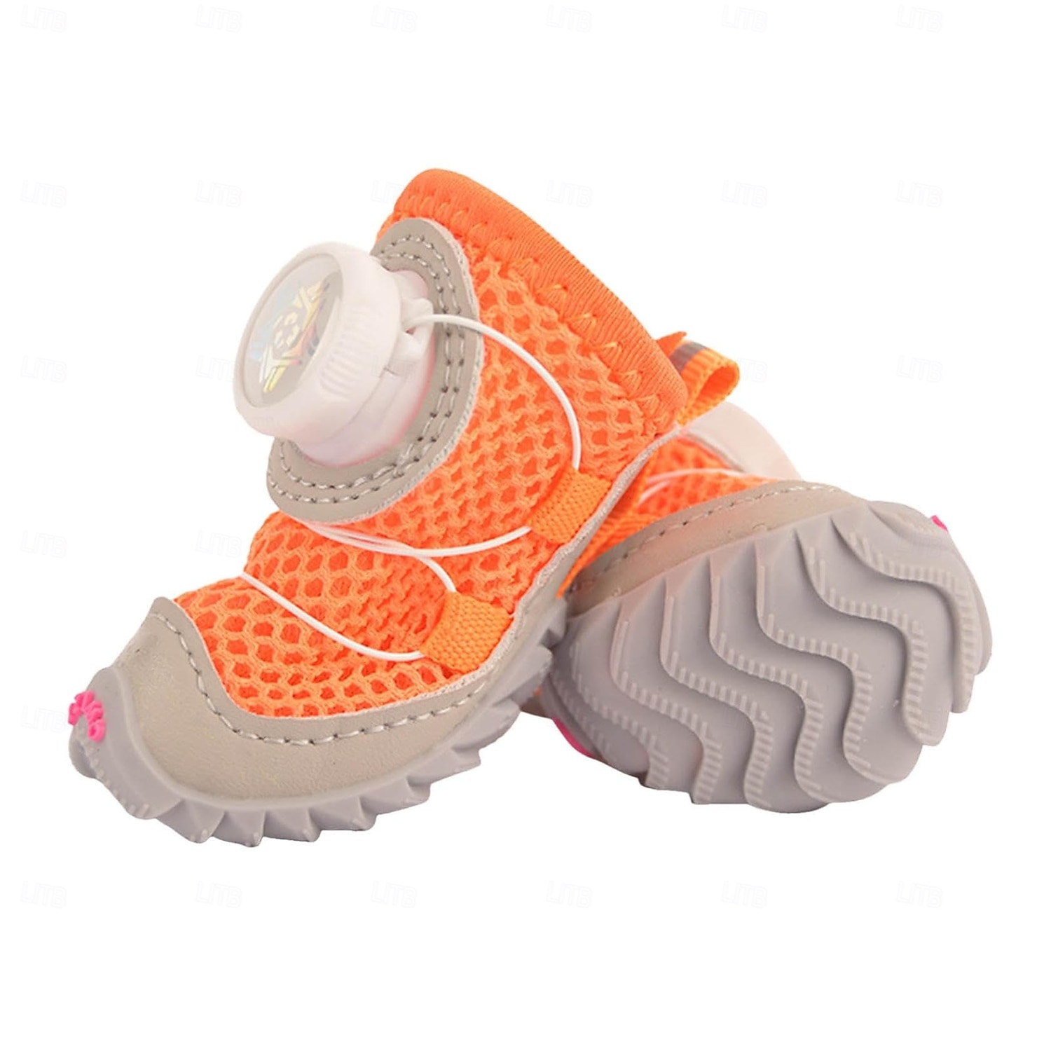 2 регулируемые по размеру собачьи ботинки с застежкой-кнопкой - водостойкие &Летние сапоги из сетчатого материала, нескользящая подошва для паркетных полов, дышащая защита лап, для мелких и средних 2026 - $24.99 –P1