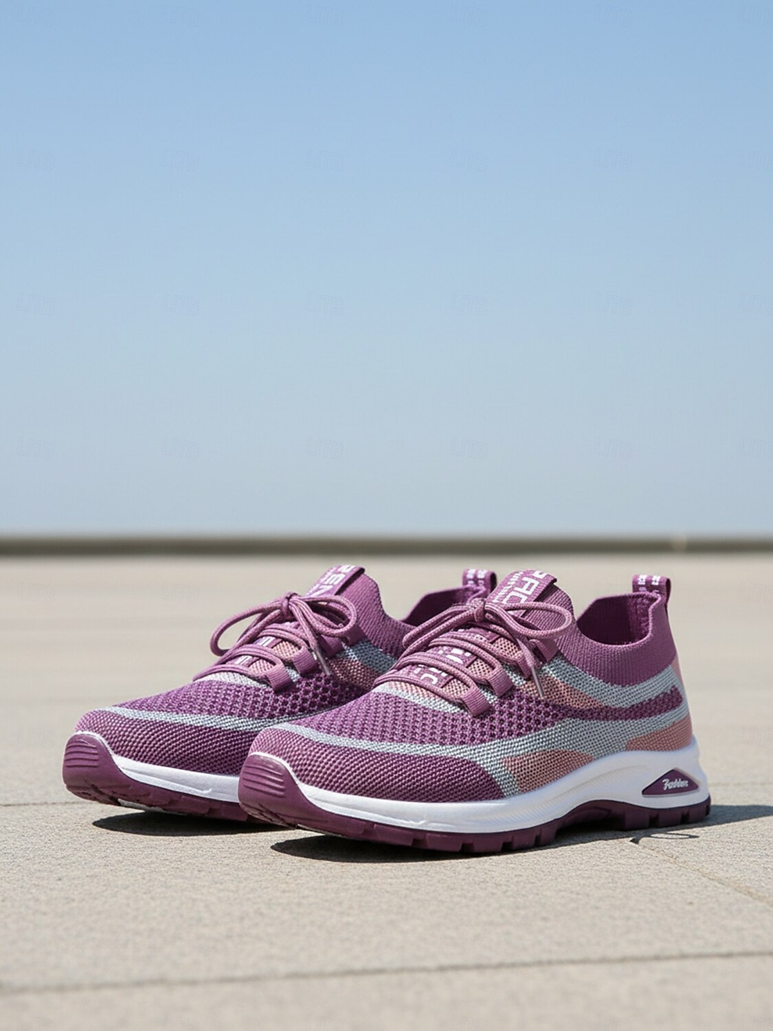 scarpe da ginnastica da donna in maglia viola – scarpe da passeggio traspiranti e leggere con un design elegante per attività sportive e gite casual del 2026 a $24.99 –P6