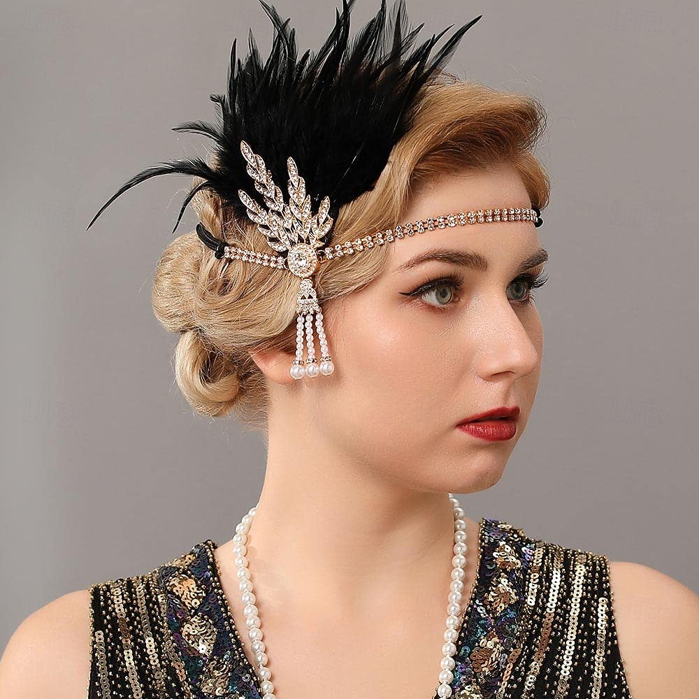 Vintage Fascia Flapper Il grande Gatsby Foglia Costume Per donna Carnevale San Valentino Mascherata Balli di fine anno Carnevale Club Adulti Copricapo Primavera del 2026 a $20.99 –P3