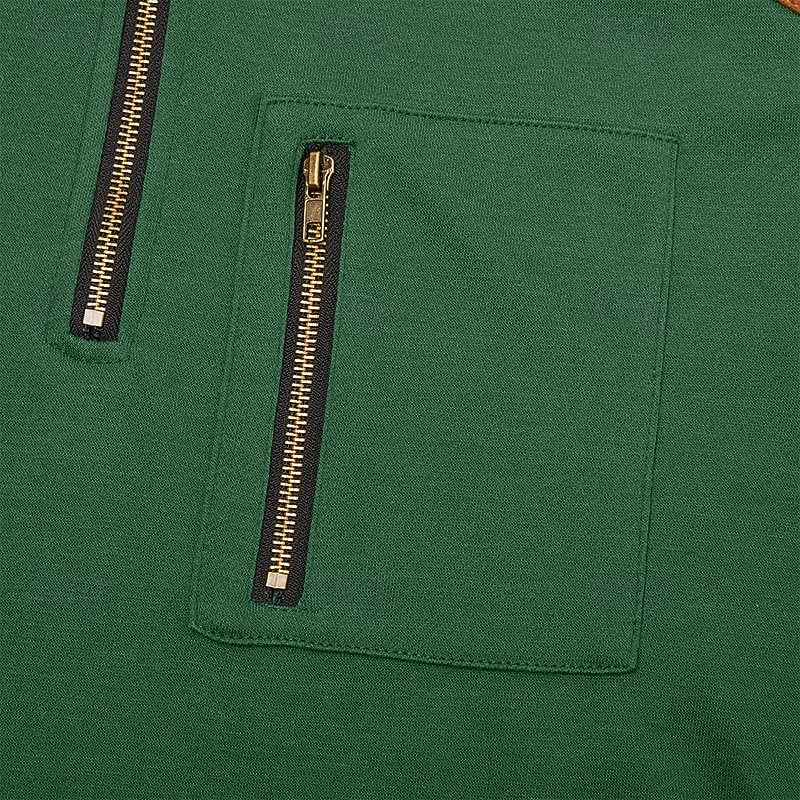 Homens Camisolas e Capuz Manga Longa Colarinho Chinês Meio Zíper Outono Inverno Primavera & Outono Bloco de cor Vintage Diário Casual Bolsos Bloco de cor Ao ar livre Casual Roupa Esportiva Preto de 2026 por $20.49 –P6