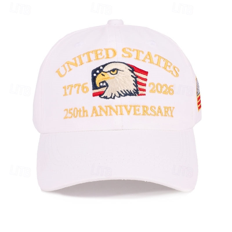 Gorra de Béisbol Águila Bandera estadounidense Retro Antiguo Herencia Patriótico 1776-2026 para Unisexo Adulto Impresión 3D  para Día de la Independencia 4 de julio Exterior Casual Diario Desfile 2026 - $20.99 –P15