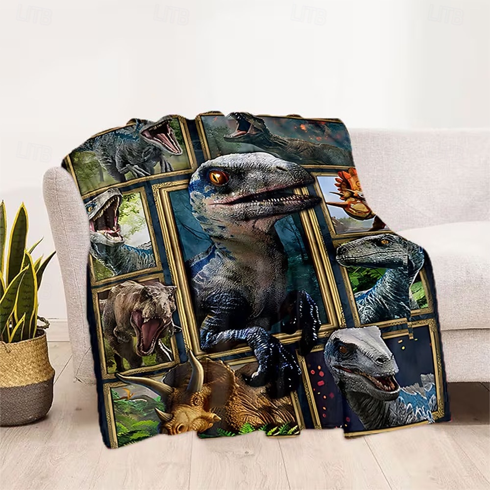 2026年 アメリカ独立記念日 毛布 フリースブランケット ソファ用スローブランケット 恐竜 ギフト クラシック 3D ソファー ベッドサイド 装飾ブランケット 暖かい毛布 ホームデコレーション  コレクション – $24.99 –P4
