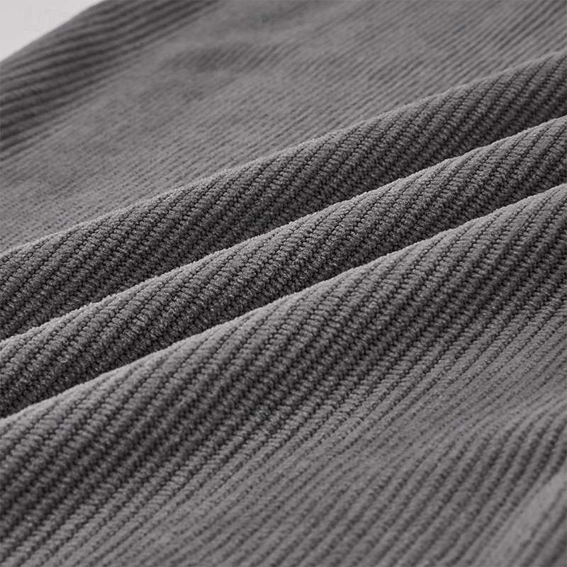 Męskie Spodnie dresowe z szerokimi nogawkami Spodnie Spodnie sztruksowe Luźne spodnie Spodnie codzienne Ściągana na sznurek Elastyczny pas Równina Prążki Odprowadza wilgoć Oddychający Pełna długość 2026 - $24.99 –P3