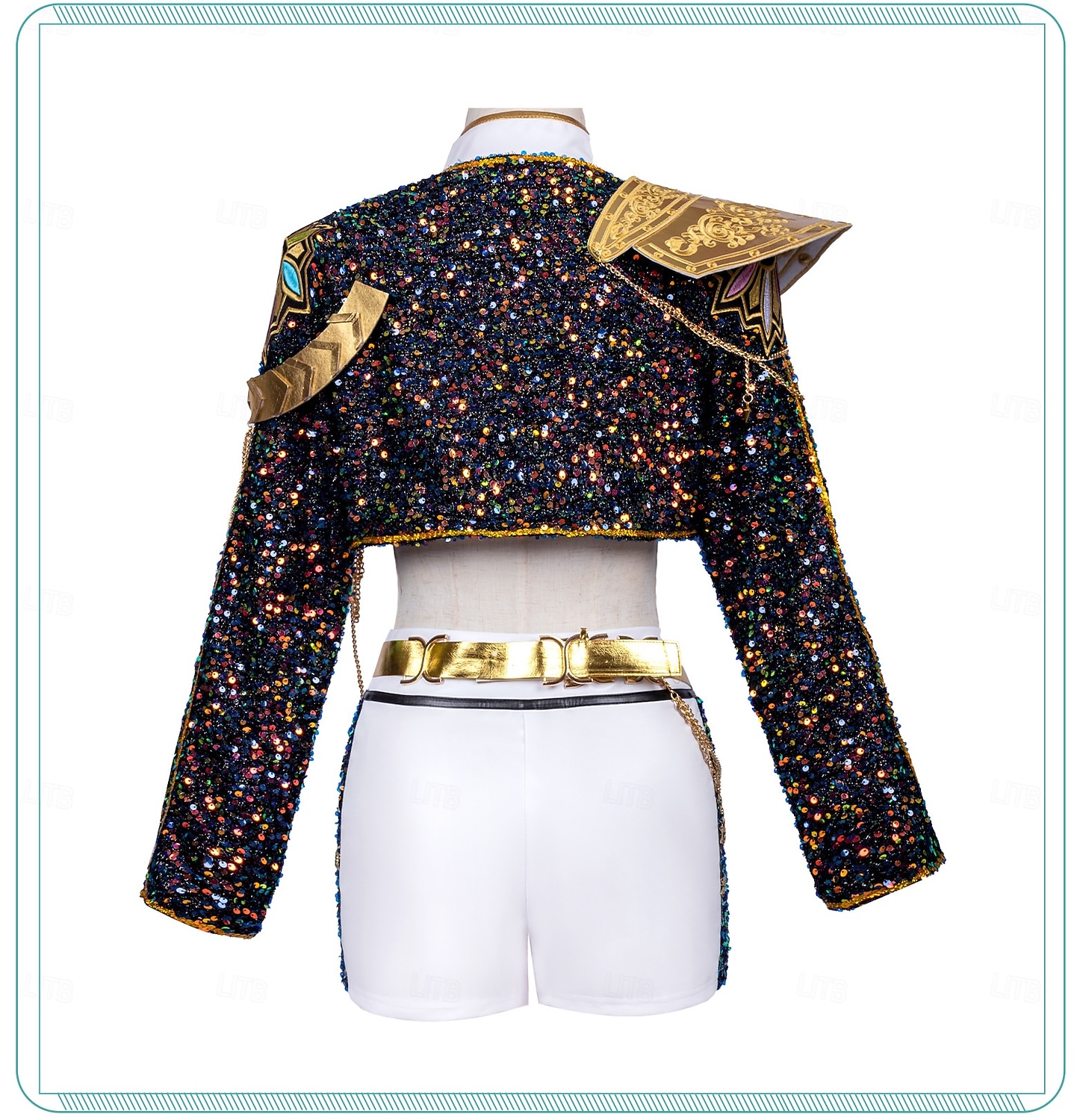 مستوحى من الكيبوب مستوحى من المعبود الكوري محبوب الجماهير نجم البوب كوستيوم أزياء فنتازيا المعبود الافتراضي for للفتيات للأطفال عيد الرعب مهرجان أداء كوميك كون معرض الأنمي 2026 - $118.99 –P3