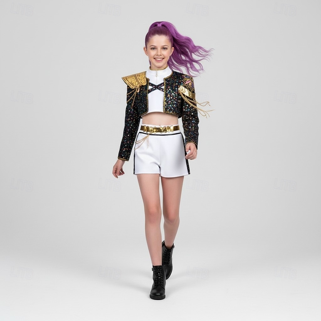 مستوحى من الكيبوب مستوحى من المعبود الكوري محبوب الجماهير نجم البوب كوستيوم أزياء فنتازيا المعبود الافتراضي for للفتيات للأطفال عيد الرعب مهرجان أداء كوميك كون معرض الأنمي 2026 - $118.99 –P11
