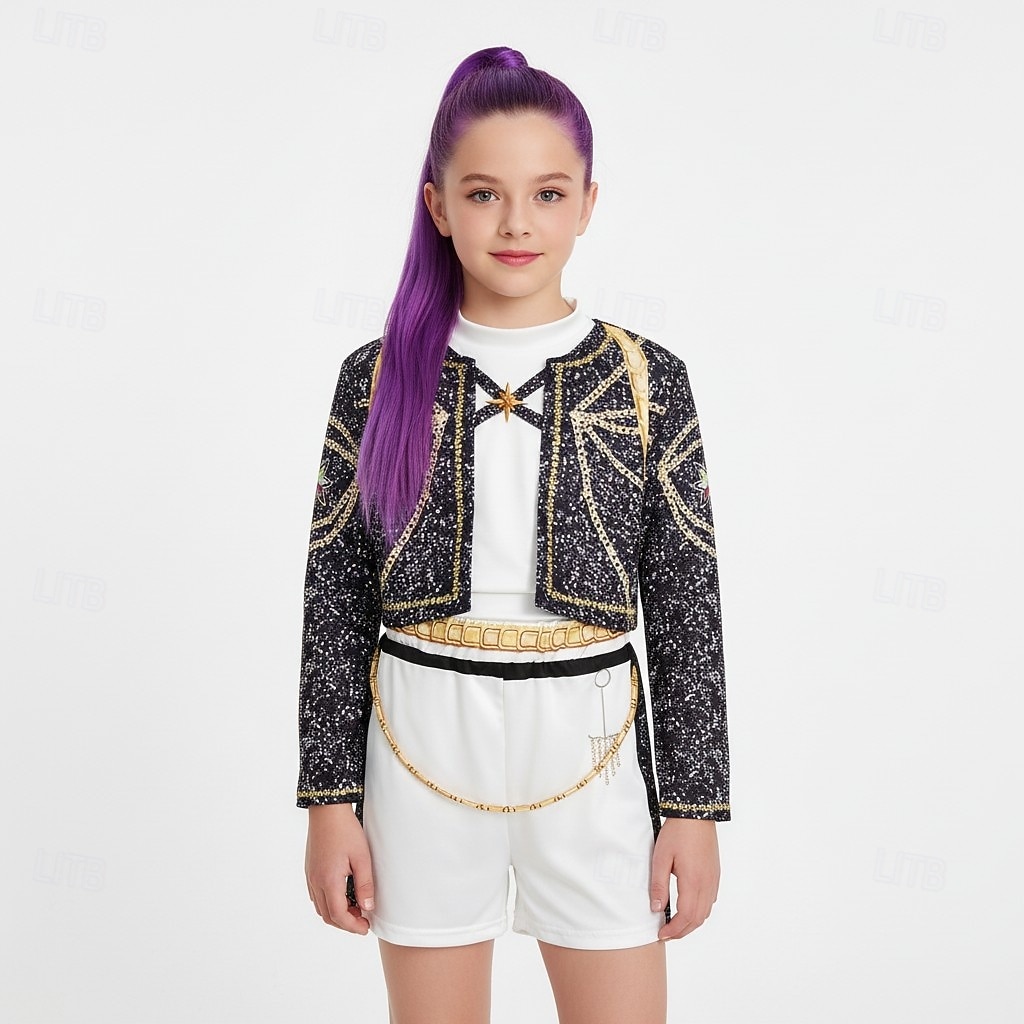 Kpop-inspiriert Von koreanischen Idolen inspiriert Popstar Kostüm Festkleidung Virtuelles Idol for Mädchen Kinder Halloween Karneval Leistung Comic-Konzert Anime Expo 2026 - $27.99 –P8