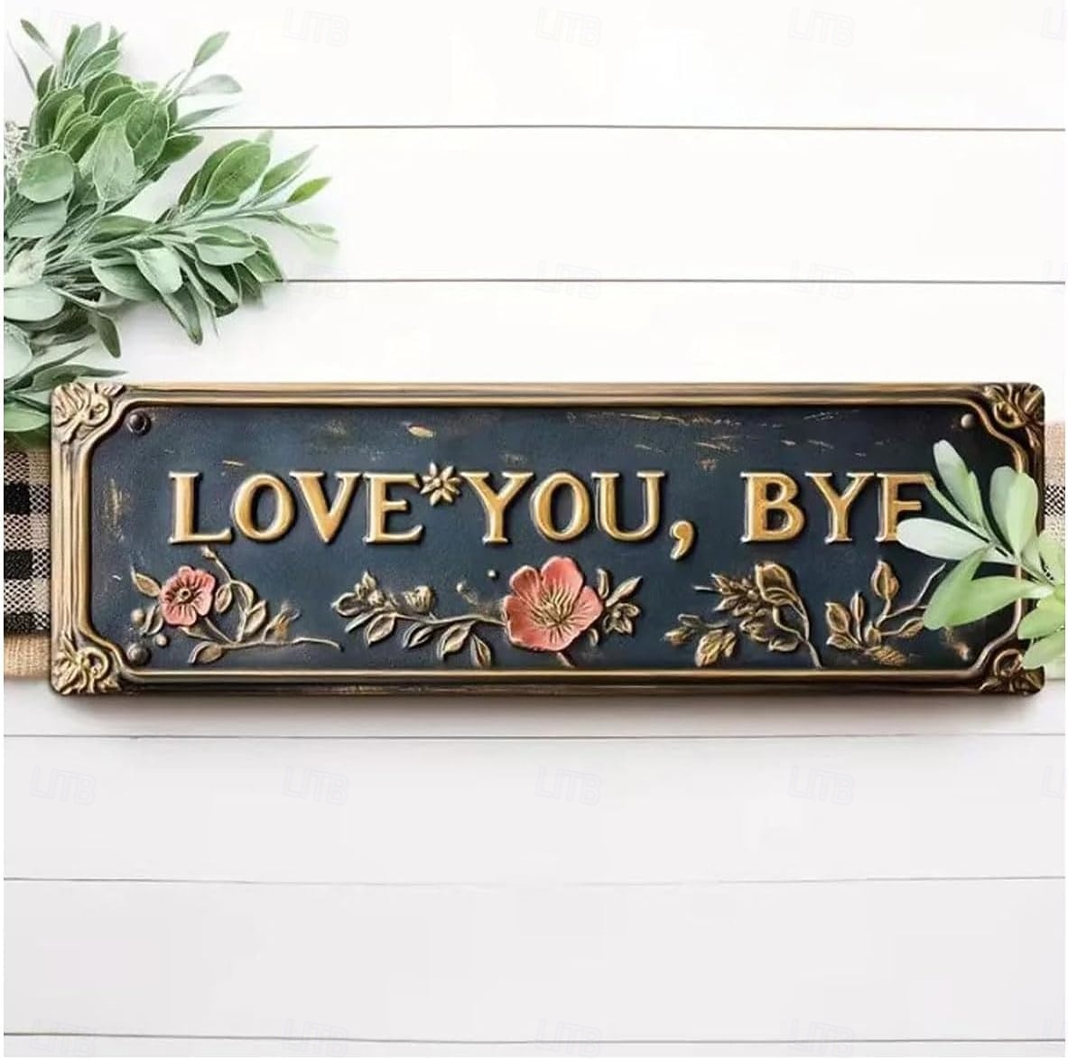 2026年 愛してる、バイバイ - ヴィンテージメタルウォールサイン、愛してるバイバイメタルサイン、レトロなグリーンスタイルのメタルウォールプラーク装飾、廊下 &ドアの装飾、家、キッチン、バー用の農家風の壁アート  コレクション – $16.99 –P11