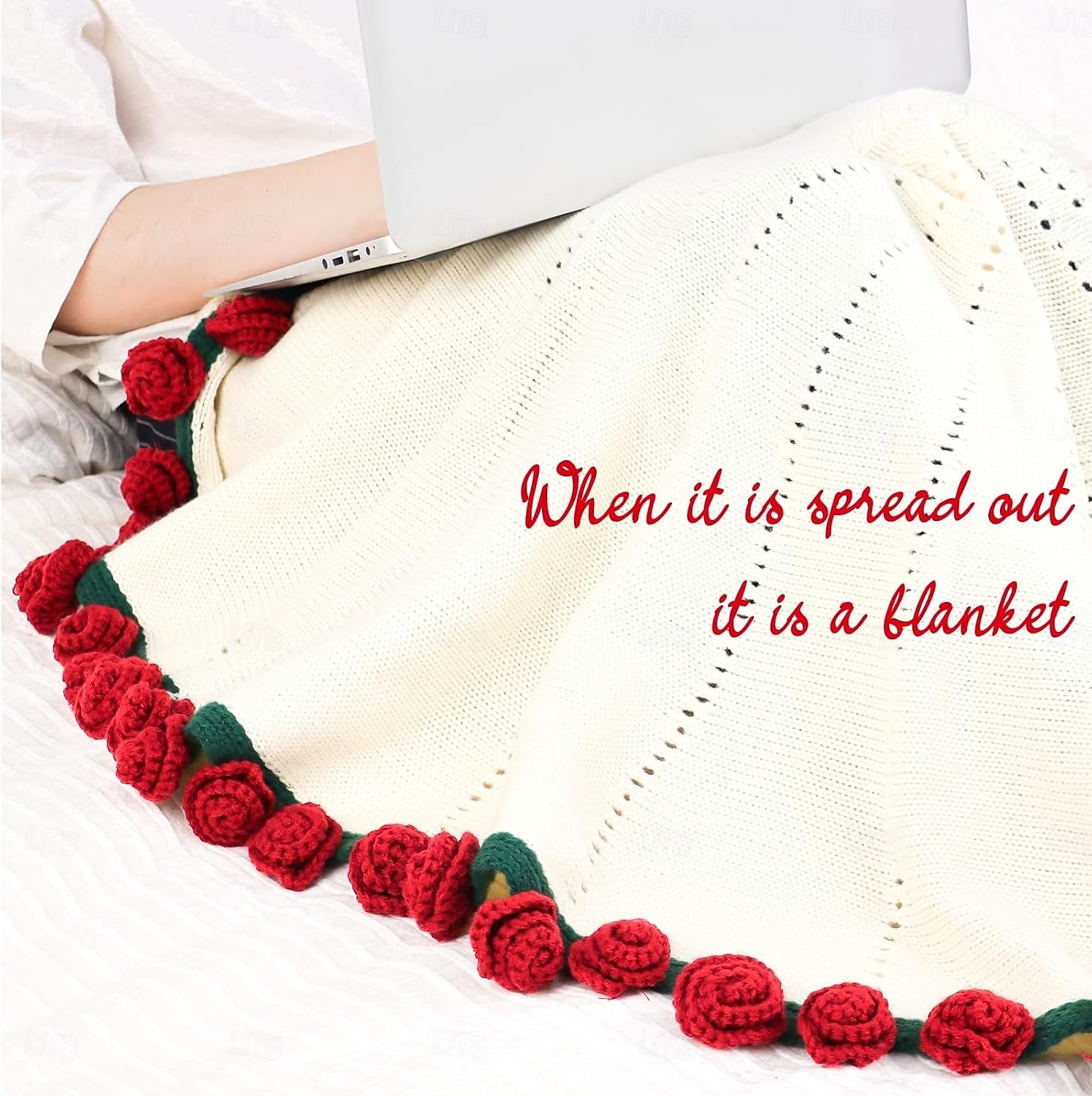 Плед с букетом фиолетовых роз ко Дню матери, плед ручной работы из искусственного шелка с цветами, одеяло для сна, тканый плед с искусственными цветами, идеальный подарок для мамы. 2026 - $30.99 –P3