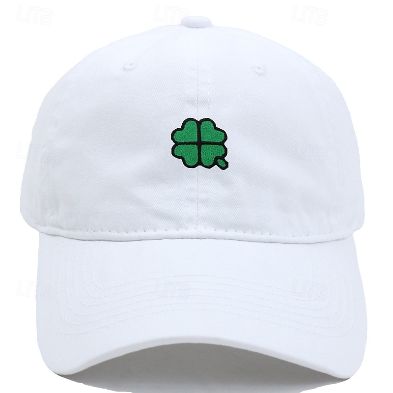 Unisex Cappellino da Baseball Blu chiaro Esercito verde Cotone Ricamato Protezione UV Clover Casual Quotidiano Casual Festa di San Patrizio Casuale Quotidiano San Patrizio Tinta unica Quadrifoglio del 2026 a $9.49 –P17