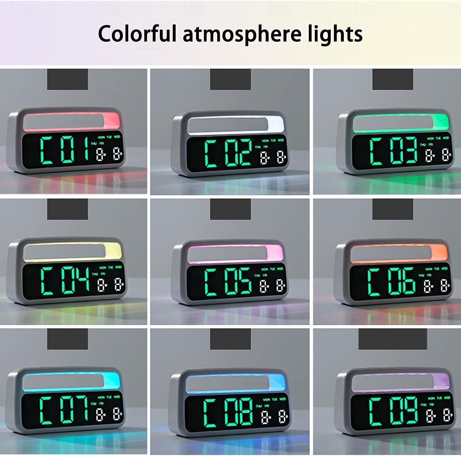 Digitaler Wecker für Wohnzimmer und Schlafzimmer mit großer, dimmbarer und lauter Alarmfunktion, Wochentagsanzeige und LED-Digitalanzeige. 2026 - $26.99 –P5