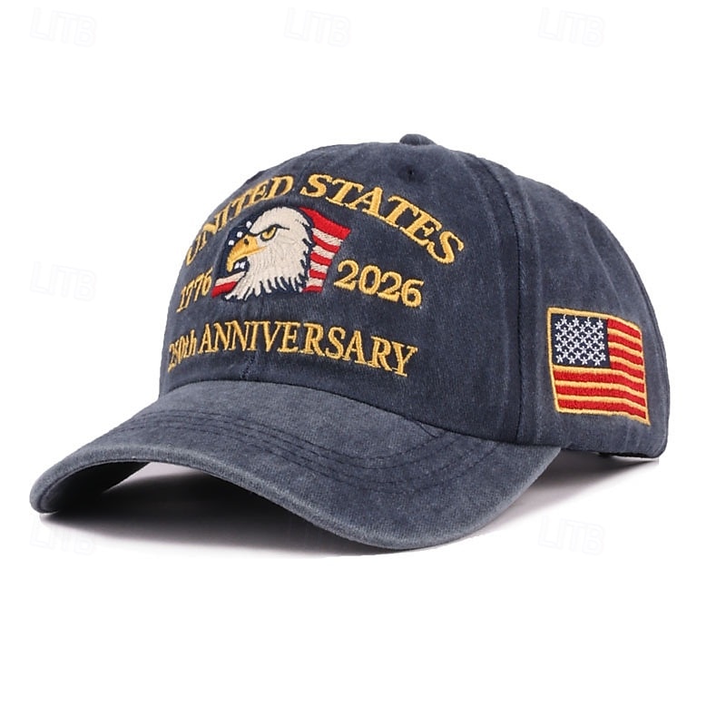 Gorra de Béisbol Águila Bandera estadounidense Retro Antiguo Herencia Patriótico 1776-2026 para Unisexo Adulto Impresión 3D  para Día de la Independencia 4 de julio Exterior Casual Diario Desfile 2026 - $20.99 –P5