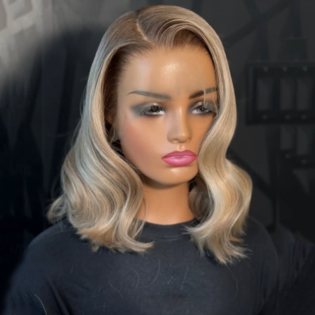 Echt haar 5x5 Sluiting 4x13 Sluiting Pruik Bobkapsel Braziliaans haar Golvend Blond Pruik 150% 180% Haardichtheid met babyhaar Ombre-haar Haar met highlights / balayage Natuurlijke haarlijn 100% Maagd 2026 - $388.09 –P3