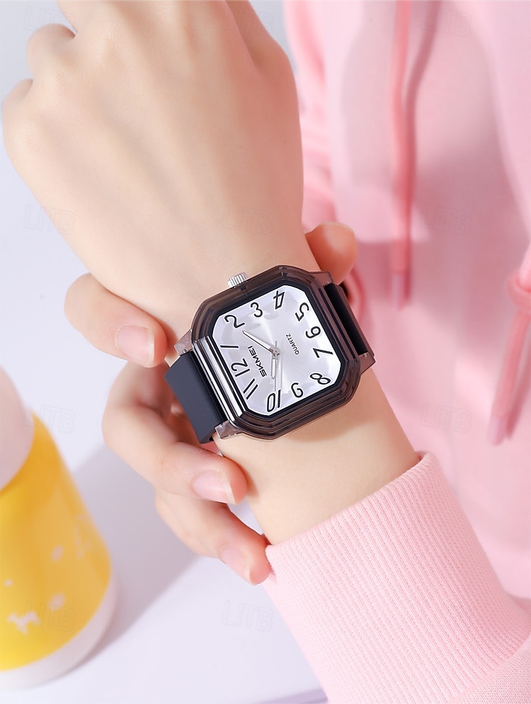 Подарок на День Матери SKMEI Мужские кварцевые часы Креативные минималистские модные повседневные светящиеся водонепроницаемые часы с мировым временем Силиконовые гелевые часы 2026 - $26.99 –P14