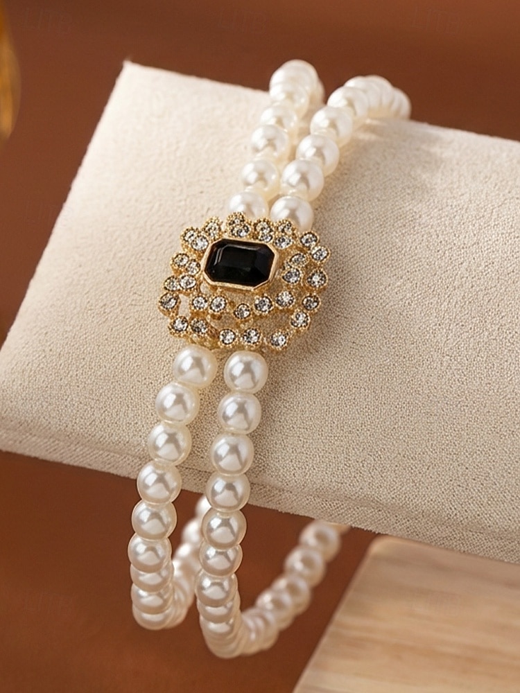 Női műgyöngyös bokalánc kristály díszítéssel, elegáns, többszínű gyöngyös dizájn, állítható bokaékszer tengerparti esküvőkre, nyári partikra, menyasszonyi és nyaralós viseletre 2026 - $9.99 –P8