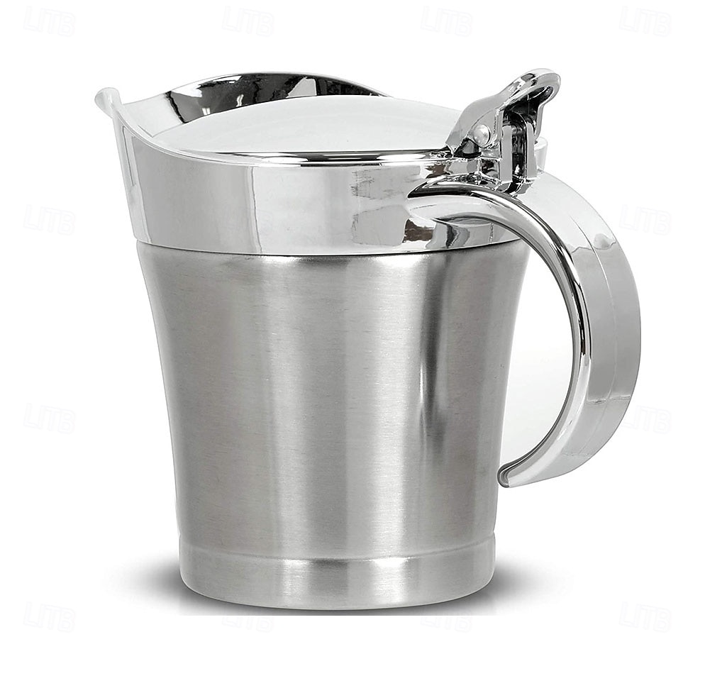 Nerezový omáčník o objemu 500/750 ml s výklopným víkem, izolovaný omáčník, ideální pro nalévání omáčky a smetany, bezpečný pro mytí nádobí, ideální pro domácí i restaurační použití 2026 - $31.99 –P5