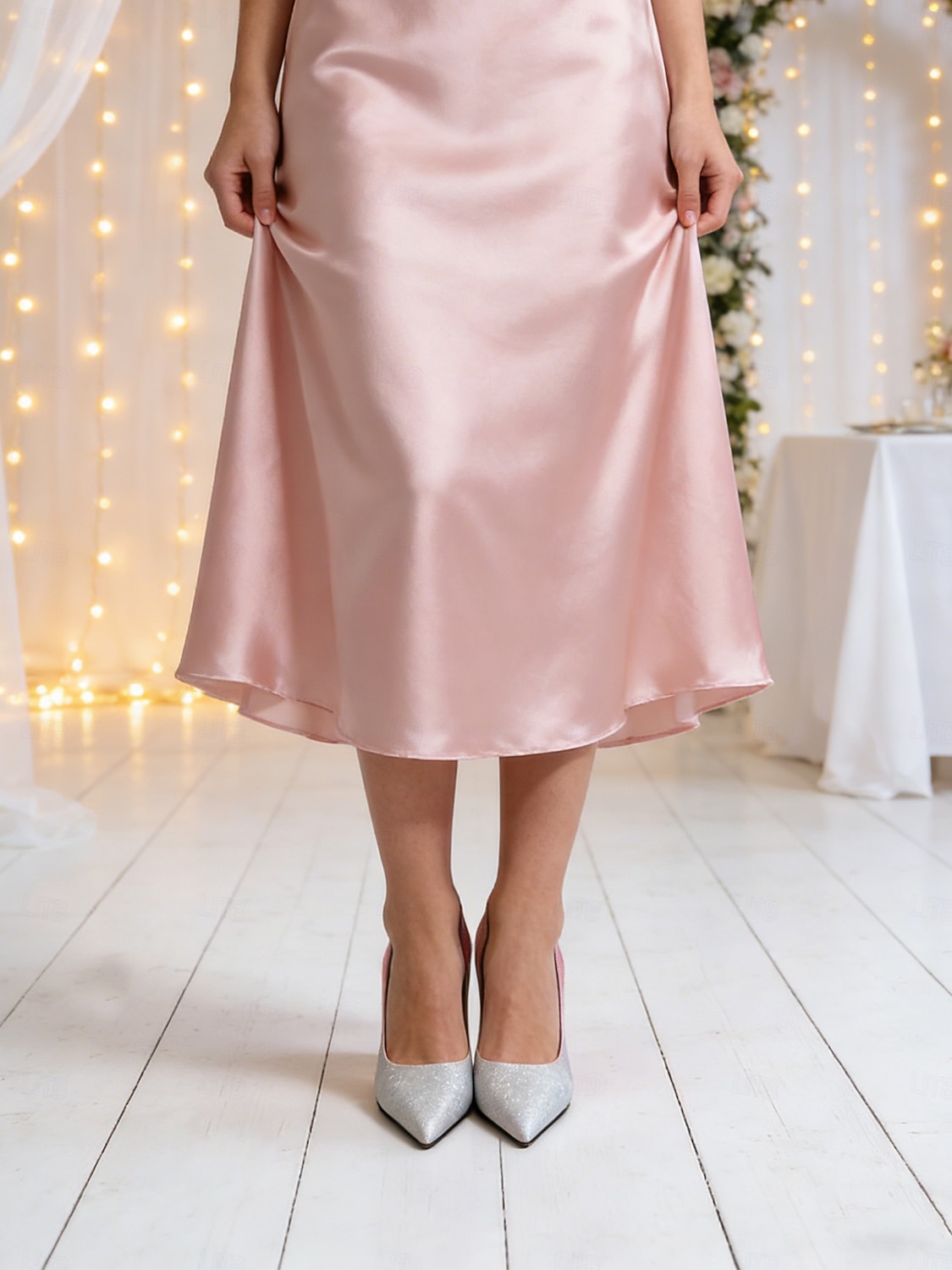rosa de mujer &Tacones de aguja con punta puntiaguda y brillo plateado, elegantes zapatos de vestir con bloques de color para damas de honor en bodas en la ciudad. 2026 - $59.99 –P3