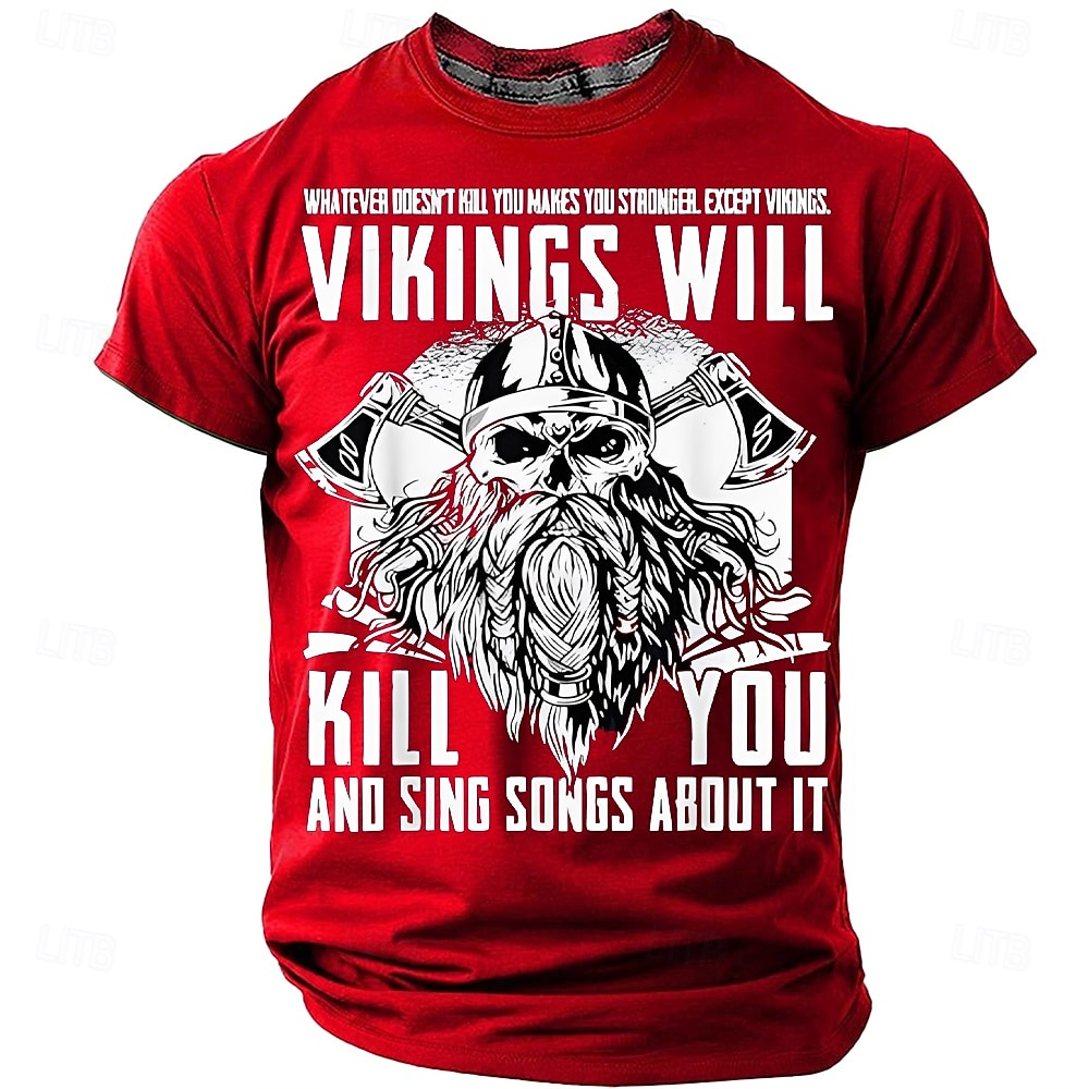 Funny Vikings Will Kill You And Sing Songs About It Whatever Doesnt Kill You Makes You Stronger Except Vikings Norse Mythology Warrior Skull Axes Mens Black T Shirt Clothing Apparel S M L XL XXL XXXL 2026 - $21.99 –P3
