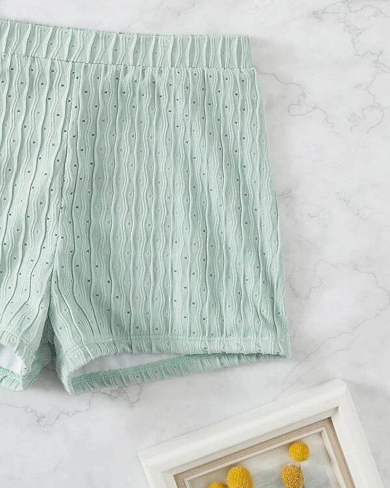 Dámské Bikinové sety 2 ks Plavky Jednobarevné Ochrana proti UV záření Elastický Bez rukávů Plavky Surfování Potápění Plavání Léto 2026 - $16.49 –P11