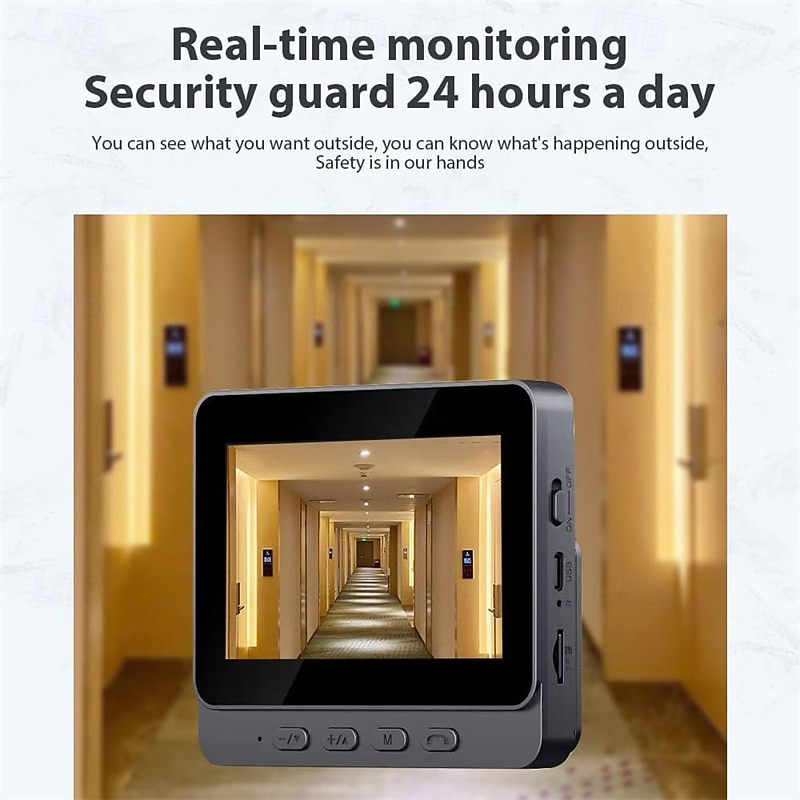 Wireless Visual Doorbell with Screen 4.3 Inch IPS Screen 2.4G Wireless Smart High-definition Video ing Intelnt Doorbell for Villa Home Office Apartment 2026 - $78.99 –P2