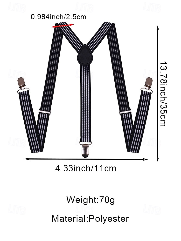 Регулируемые эластичные подтяжки для брюк, эластичные полиэстеровые Y-образные подтяжки, различные цвета, классический формальный стиль, идеально подходят для свадеб, Дня святого Валентина, вечеринок и повседневной носки. 2026 - $9.99 –P11