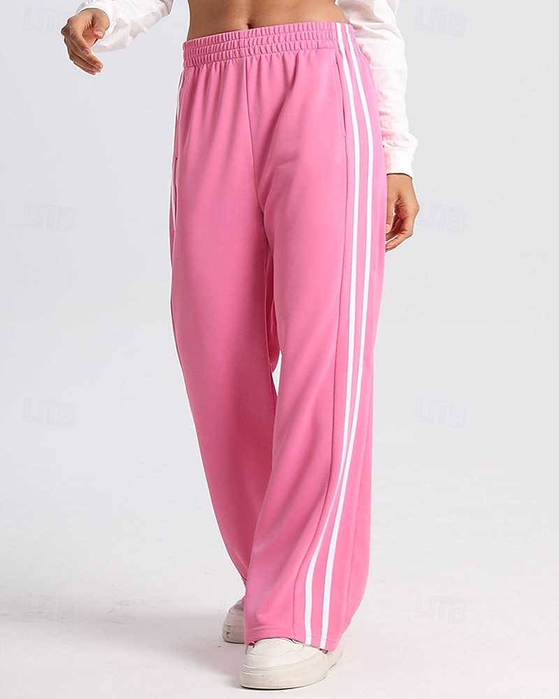 Mulheres Calças de corrida casuais Calças Palazzo Casuais Calças esportivas Patchwork Bolsos Cintura elástica Vestuário de atletismo Casual Diário Ao ar livre Verão Primavera Outono Proteção Solar de 2026 por $27.99 –P4