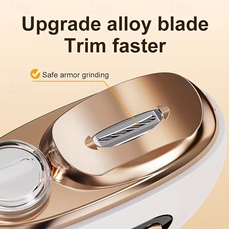 Умные электрические кусачки для ногтей 2-в-1: полировщик и триммер для ногтей, заряжаются через USB, литий-полимерный аккумулятор 500 мАч, с функциями защиты от порезов, шлифовки и подсветки, 2026 - €28.26 –P2