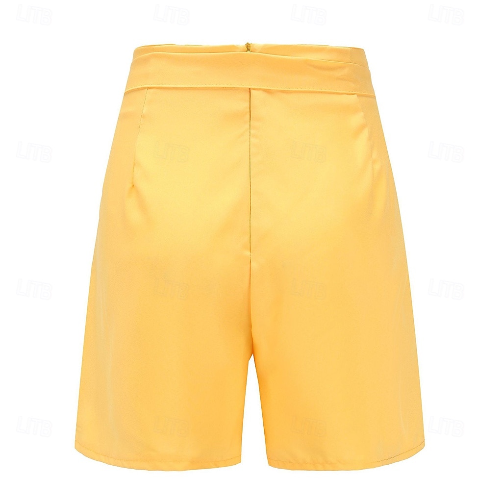 Damen Shorts Sommerhose Sommershorts Strandshorts Urlaub Mode Alltagstauglich Kurz Hohe Taille Einfarbig Einfach Kordelzug Reißverschluss Komfort Schnelltrocknend Weich Mikroelastisch Streetwear 2026 - $24.99 –P7