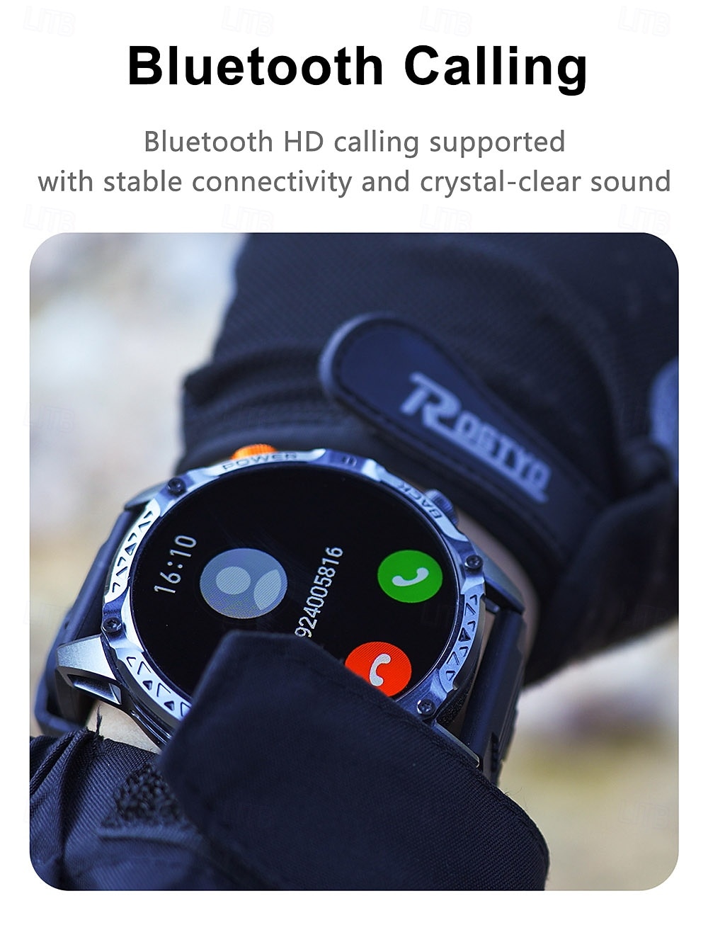 iMosi YK16 Montre intelligente 1.7 pouce Montre connectée avec appels Bluetooth Podomètre Rappel d'appel Moniteur d'Activité Compatible avec Android iOS Unisexe Longue Veille Appels Mains Libres de 2026 ? $65.99 –P13