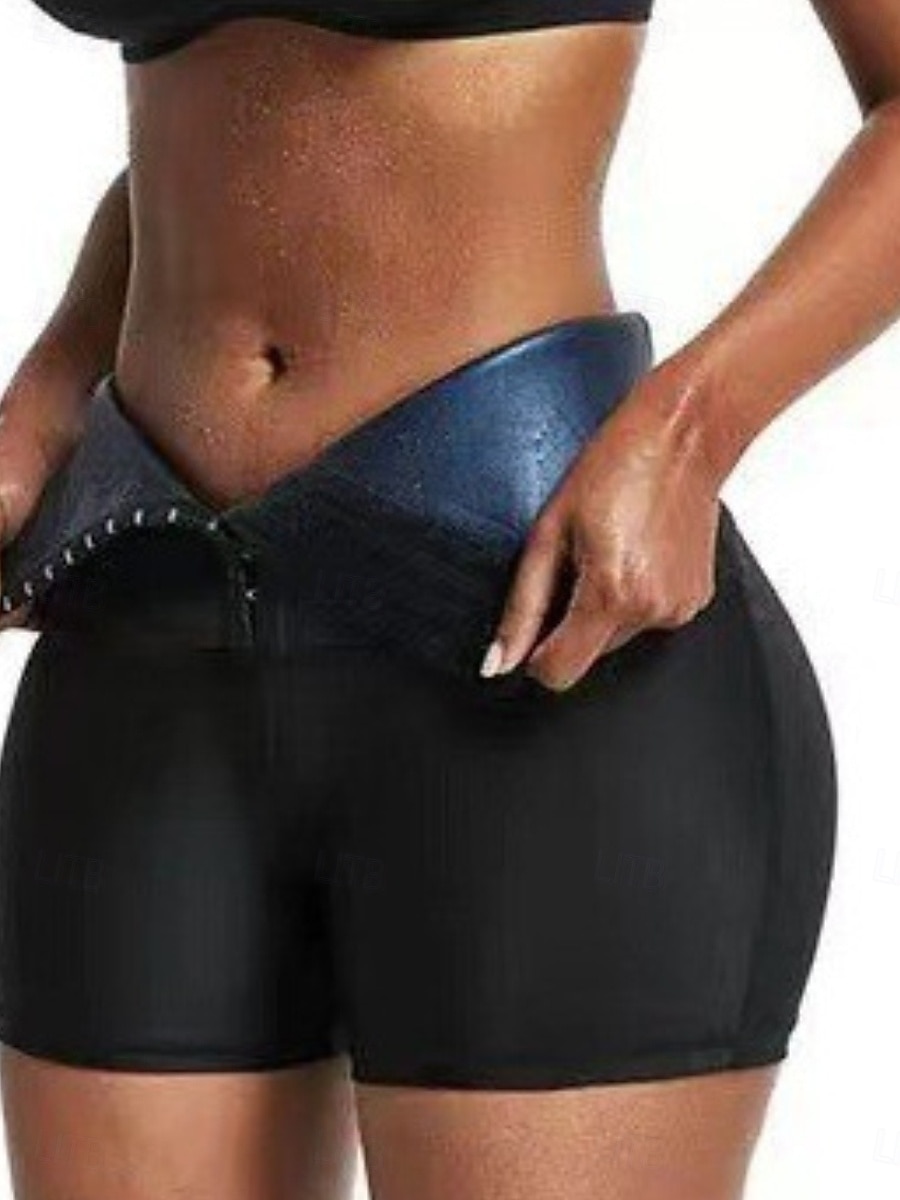 Women's Shapewear Fashion Sweet Pure Color Patchwork Shorts Vacation Street Going out Blue Silver Spring Fall Tailored Fit 2026 - $11.49 –P2