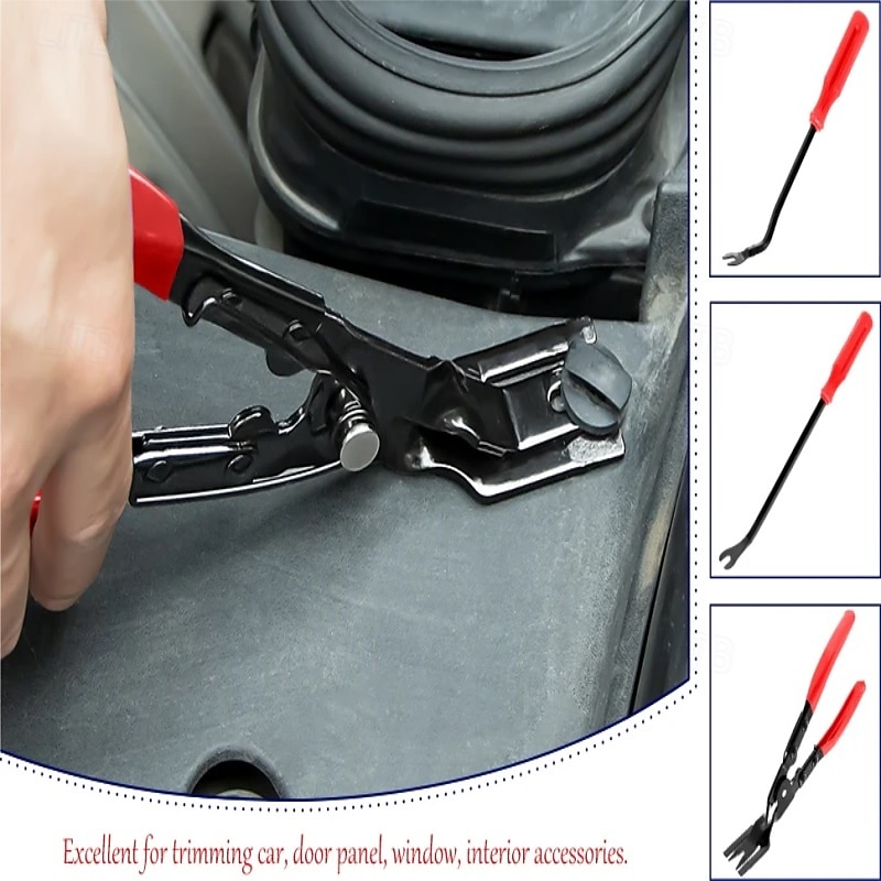 3PCS Car Trim Removal Tool Set, Professional Automotive Clip Pliers & Fastener Remover Tool Kit for Car Door Panel, Upholstery, Plastic Rivets removal, Heavy Duty Pry Tool with Storage Bag 2026 - $22.99 –P13