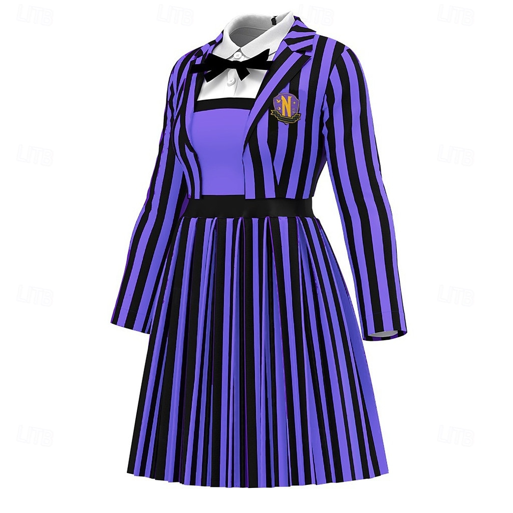 Vestito Costume di fantasia Uniforme scolastica Accademia oscura Orrore gotico Gotico Orrore Costume Spaventoso Bambini Adulti Per donna Ragazze Halloween Carnevale Feste Performance Vestirsi del 2026 a $52.99 –P2