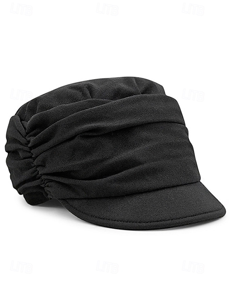 damska czapka plisowana z poliestru – wiele kolorów, swobodny styl, idealna do noszenia na co dzień i w podróży 2026 - $11.99 –P10