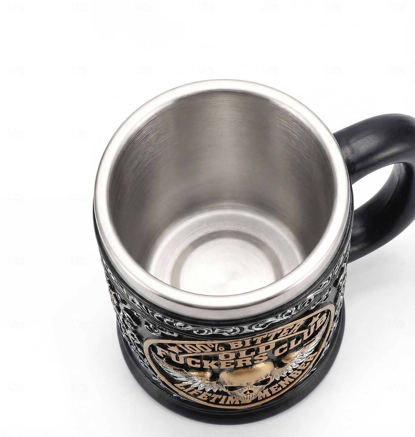 Taza de miembro vitalicio del Old F*ckers Club, taza de café de cerámica de 10 oz con diseño de esqueleto vintage, artículos para beber con humor atrevido para uso diario, regalo de broma para 2026 - $25.99 –P14