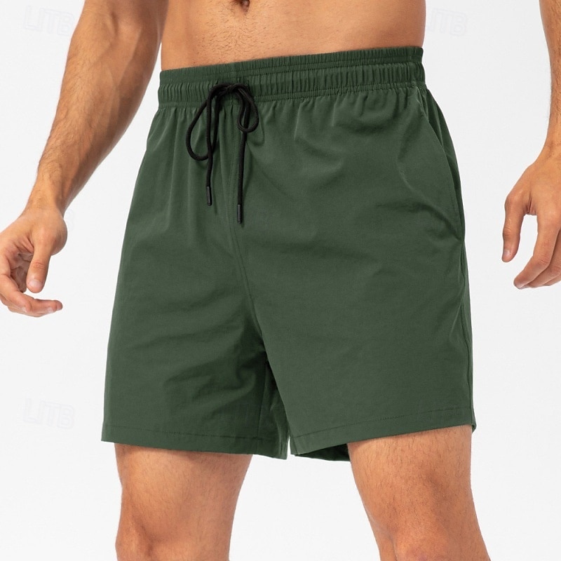 Homens Calção Justo de Natação Shorts de natação boxer Calção Bolsos Cintura elástica Côr Sólida Tecido Conforto Respirável Curto Casual Praia Natação Férias Moda Azul Preto Sem Elasticidade de 2026 por $17.99 –P3