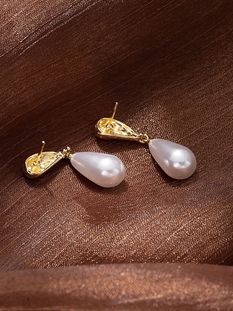 Øredobber med imiterte perler til dame – tilgjengelig i gull og sølv, elegant design for bryllup, kveldsarrangementer og hverdagsbruk 2026 - $7.99 –P5