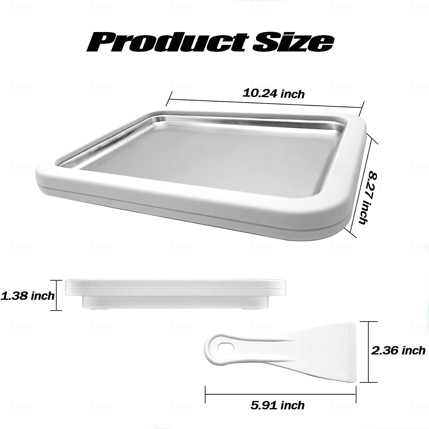 Rolled Ice Cream Maker, At-Home Rolled Ice Cream Machine with Instant Freeze Tray & 2 Scrapers, DIY Fun Family Activity Instant Ice Cream Maker for Yogurt, Sorbet 2026 - $6.99 –P11