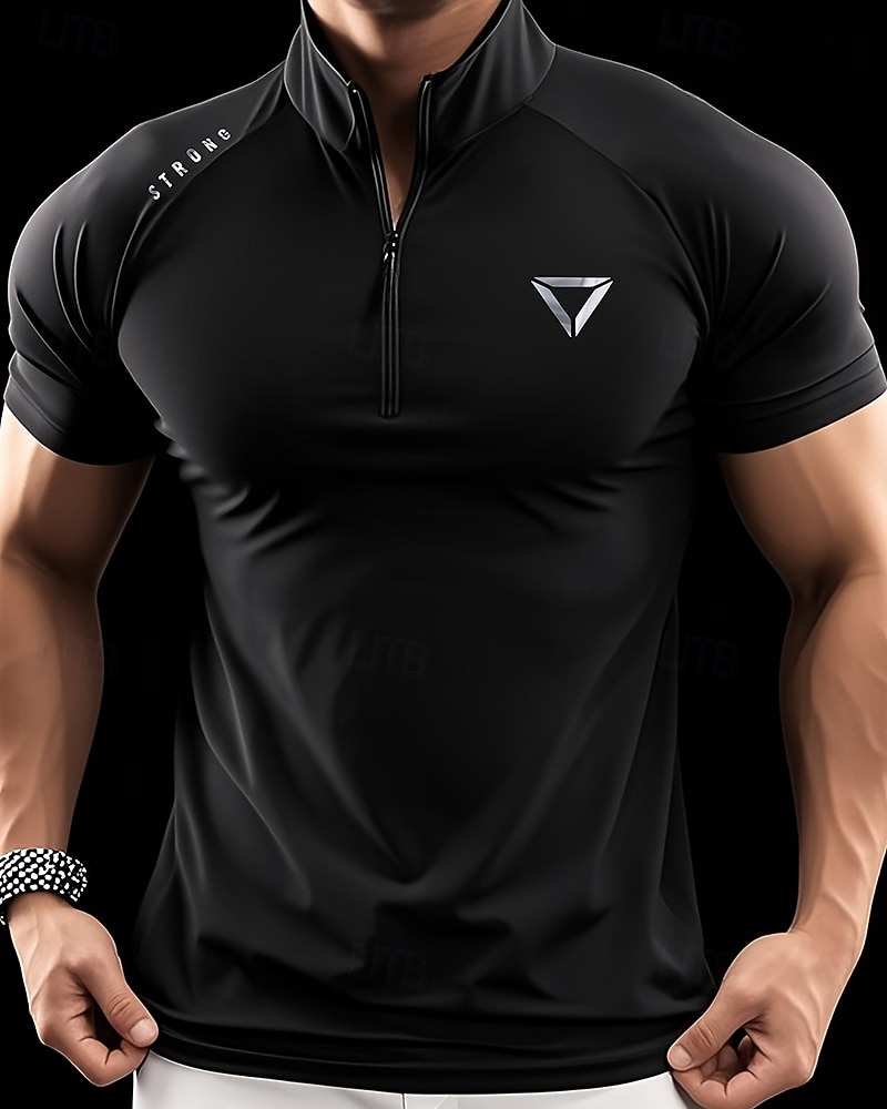 رجالي لون سادة تيشيرت للجري قميص ضاغط الصيف الربيع الخريف إحزم كم قصير سريع جاف ضغط رطوبة فتل تمرين نادي رياضي التدريب النشط ممارسه الرياضه أسود أبيض ملابس رياضية ألبسة رياضية 2026 - $27.99 –P4