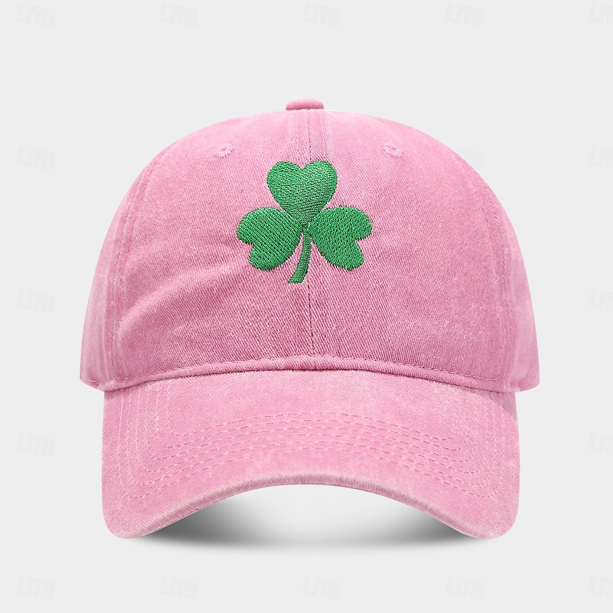 2026年 男性用 ベースボールキャップ ブラック ホワイト コットン 刺しゅう カジュアル カジュアル 日常 聖パトリックの日 純色 シャムロック サンケア 日焼け防止  コレクション – $9.49 –P6