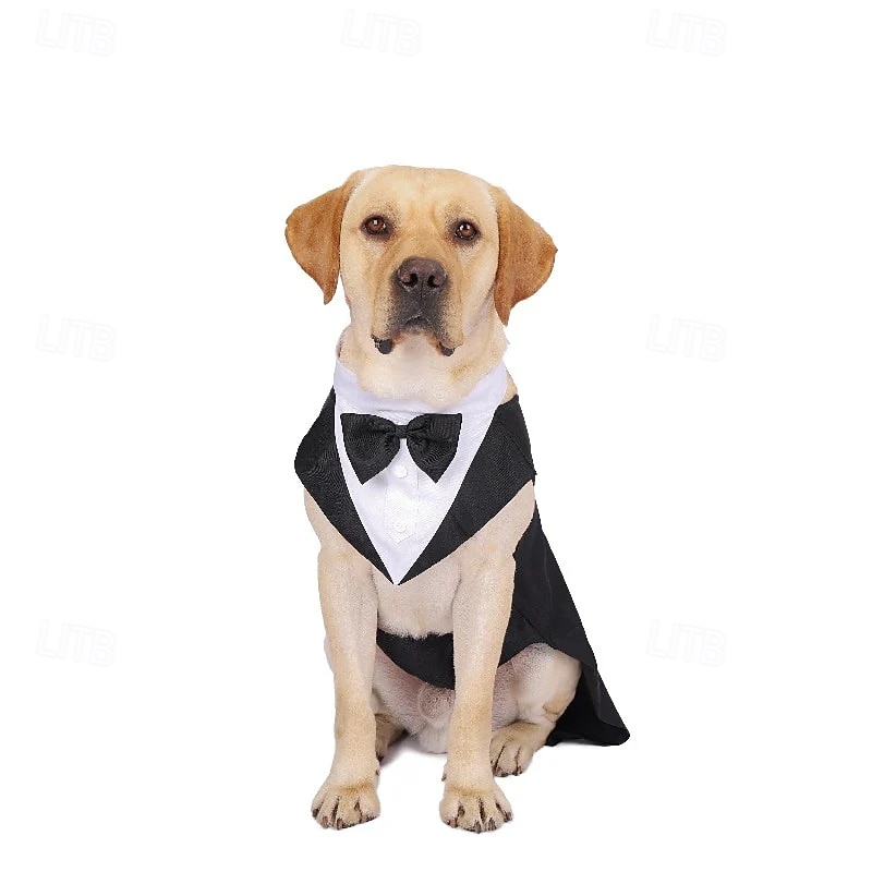 Esmoquin clásico con pajarita para perro grande 2026 - $28.99 –P4