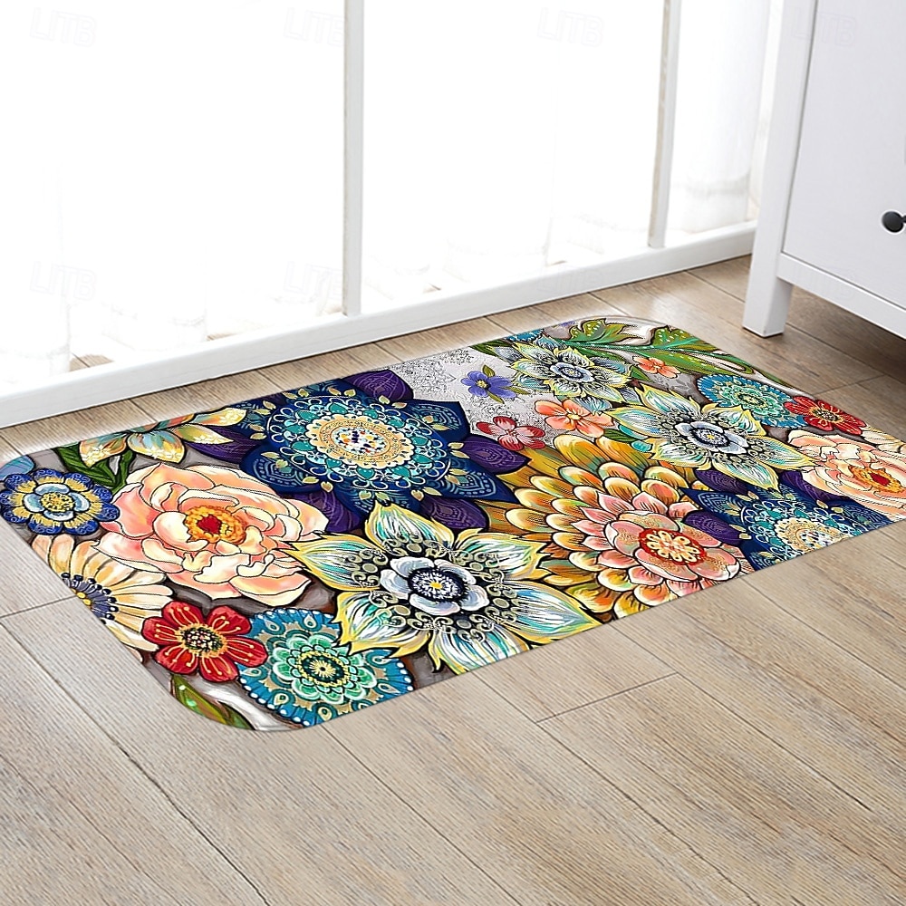 Hallway Runner Rug Bohemian Patterned Flannel Fabric Printed Home Floor Decoration Mat Non Slip Soft Door Mat Entrance Bathroom Floor Rug 2026 - $18.99 –P2