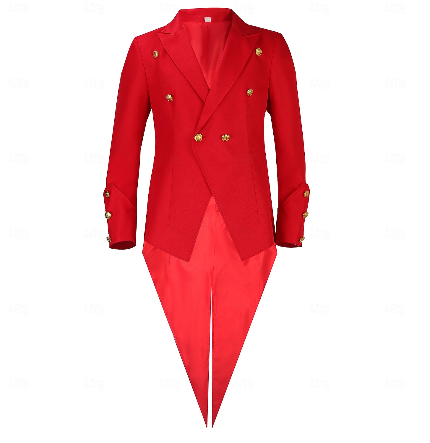 Renaissance Steampunk Coat Jacket Tailcoat Long Sleeves Prince Elf Nobleman Fancy Dress Men's Royal Steampunk Event / Party Masquerade Adults' Coat 2026 - $49.99 –P12