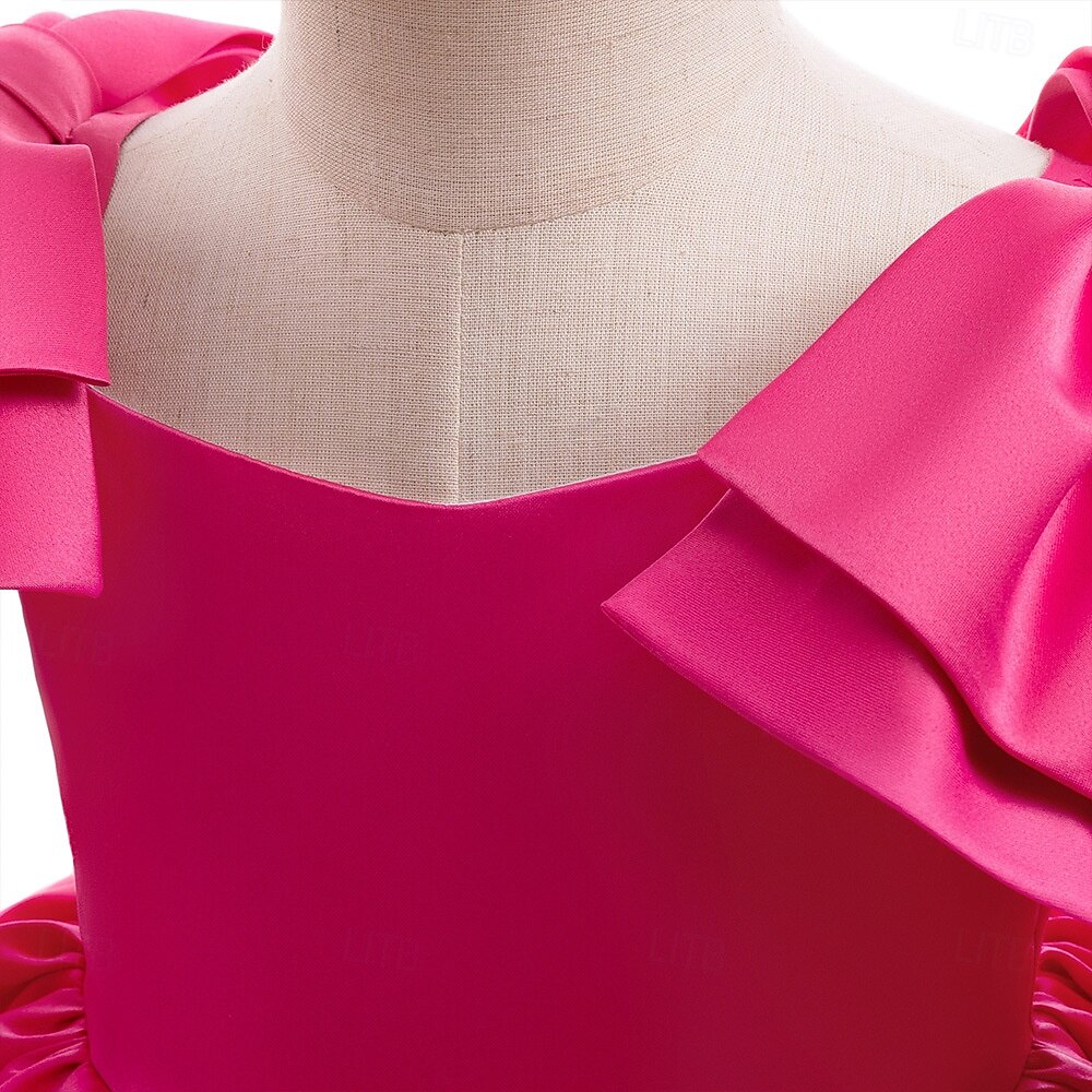 Kinder Mädchen Partykleid Einfarbig Ärmellos Besonderer Anlass Geburtstag Niedlich Süß Polyester Midi Partykleid Sommer Frühling Kinder Rosa Rote Himmelblau 2026 - $54.99 –P1