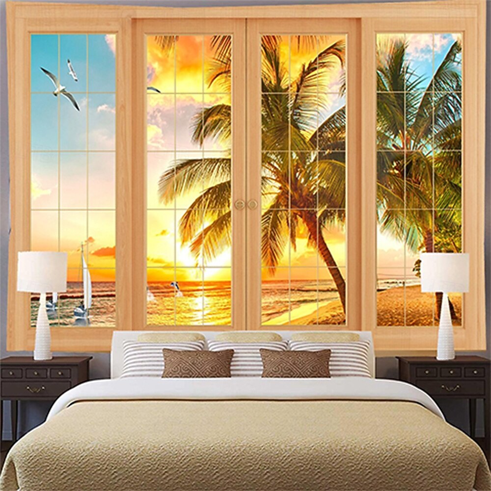 tapisserie Bannières Couverture Plage 3D Chambre Salon Dortoir Chambre d'adolescents Résidence universitaire Porche mural Décoration d'intérieur de 2026 ? $20.99 –P11