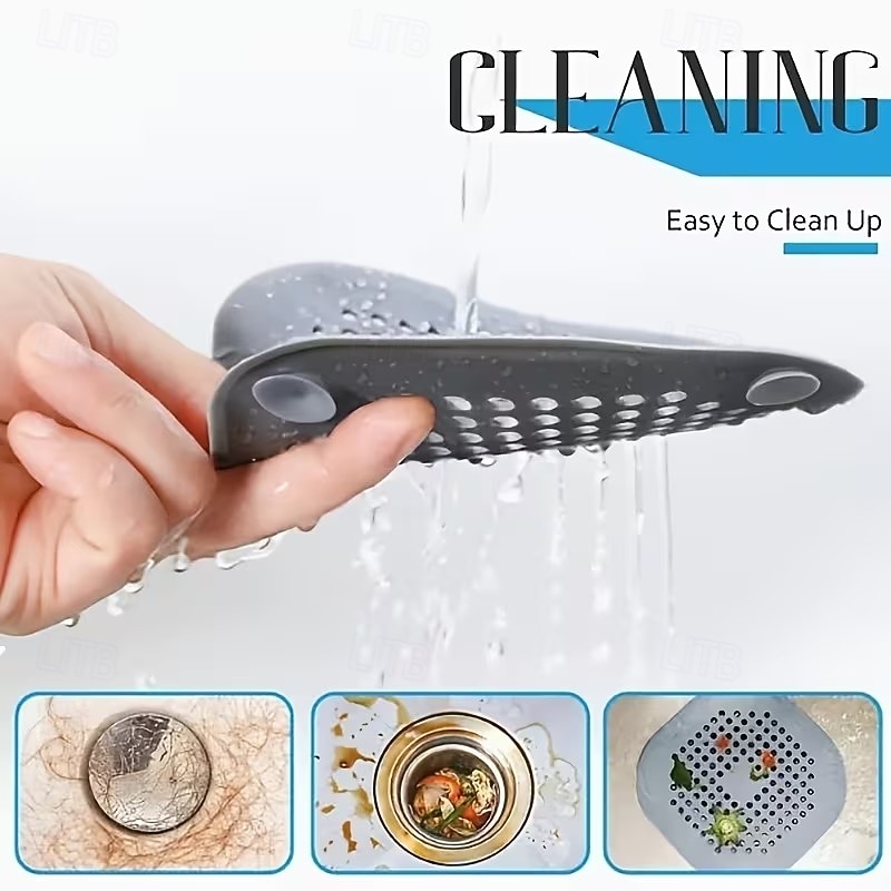 4er-Pack Haarfangsieb-Set für Abflüsse, Abflussstopfen für Badewanne und Dusche mit Küchen-Geruchsfilter und Spülbecken-Sieb, Badezimmer-Basics 2026 - $12.49 –P9