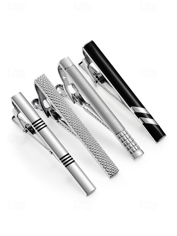 Męska spinka do krawata ze stopu – wiele stylów na wesela i okazje biznesowe – elegancki i trwały design 2026 - $11.99 –P4