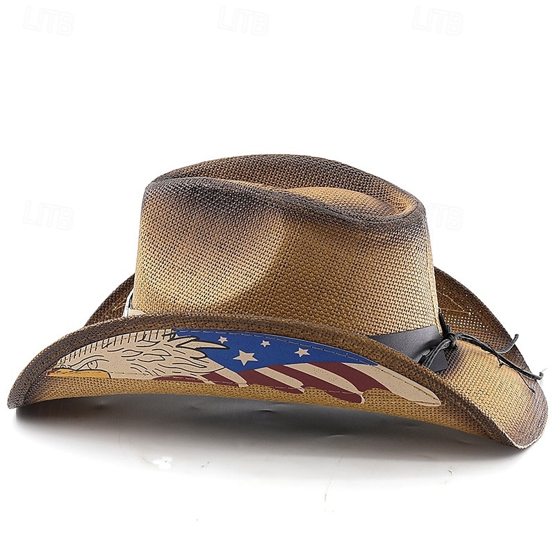 250° anniversario USA Retrò Vintage Far West Cappello da Cowboy Cappello da cowgirl Cowgirl Cowboy Cowboy del West Costume Unisex Mascherata 4 Luglio Feste Giorno dell'Indipendenza Adulti Cappello del 2026 a $29.99 –P11